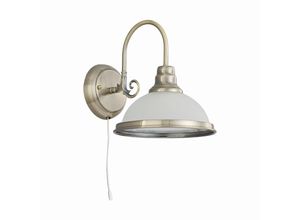 4251096517125 - Lindby - Klassisch anmutenden Wandlampe Alicia - weiß altmessing