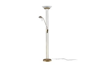 4251096520101 - Led Stehlampe Yveta aus Glas dimmbar für Wohnzimmer & Esszimmer von Lindby