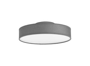 4251096522112 - Lindby - LED-Stoffdeckenlampe Saira 30 cm grau - grau weiß