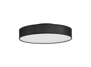 4251096522136 - Lindby - LED-Stoffdeckenlampe Saira 40 cm schwarz - Schwarz weiß