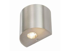 4251096529081 - Lindby Halbrunde LED-Wandleuchte Lareen nickel satiniert