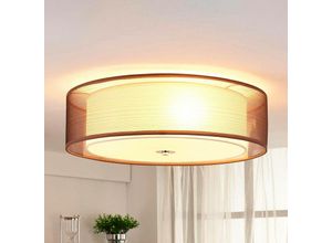 4251096530414 - Lindby - Deckenlampe Tobia aus Textil für Wohnzimmer & Esszimmer von