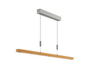 4251096531824 - Quitani LED-Pendellampe Nora Eiche natur Länge 118 cm