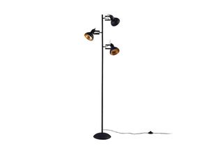 4251096532678 - Lindby - Schwarze Stehlampe Lilly mit drei Strahlern - Schwarz gold