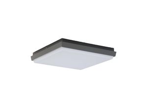 4251096538151 - Amra LED-Außendeckenleuchte eckig 30 cm - weiß dunkelgrau - Lucande