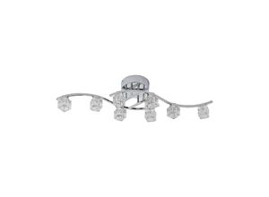 4251096550191 - Lindby - LED-Deckenleuchte Yaro verchromt dimmbar 8-fl - klar chrom