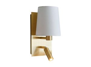 4251096554786 - Wandleuchte Wandlampe Innen Aiden aus Textil für Wohnzimmer & Esszimmer von Lindby