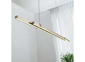 4251096560244 - Lucande - LED-Balkenpendelleuchte Tymon schmal ausziehbar - gefrostet nickel satiniert