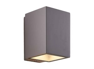 4251096560428 - Lindby - LED-Außenwandleuchte Cataleya Beton 12x16 cm - grau