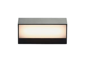 4251096561043 - Lindby - LED-Außenwandleuchte Nienke IP65 17 cm - dunkelgrau (ral 7024) weiß