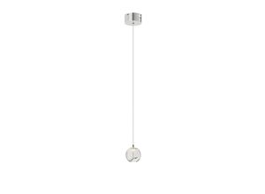 4251096562422 - Lucande - LED-Pendellampe Hayley mit Glaskugel 1-fl chrom - klar chrom