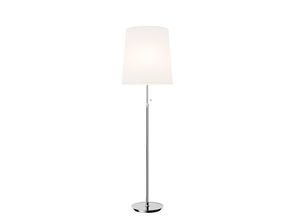 4251096563474 - Pordis Stehlampe 155 cm chrom-weiß - chrom weiß - Lucande