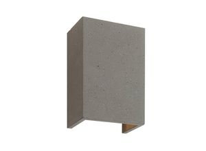 4251096563603 - Lindby - Wandleuchte Albin grau Beton G9 16 cm hoch - grau