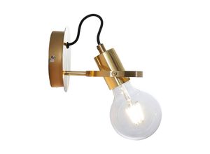 4251096564709 - Wandleuchte Wandlampe Innen Mirtel aus Metall für Wohnzimmer & Esszimmer von Lindby