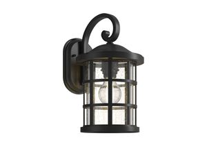 4251096568172 - Außenwandlampe Ankea schwarz Höhe 365 cm - Schwarz klar - Lindby