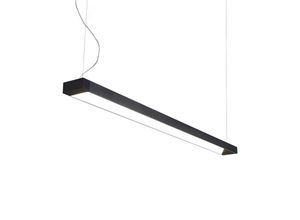 4251096568554 - Arcchio Cuna LED-Pendellampe schwarz eckig 162cm - Schwarz (RAL 9005)