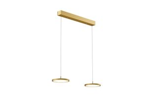 4251096569667 - Quitani LED-Pendellampe Gion 2-flammig weiß messing