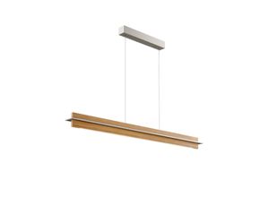 4251096570366 - Quitani LED-Pendellampe Lexa eiche nickel Länge 118 cm