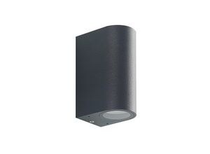 4251096575613 - Fijona LED-Außenwandlampe rund 15 cm - dunkelgrau