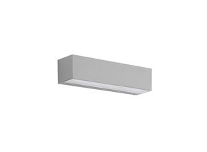 4251096581478 - Lucande LED-Außenwandlampe Lengo 25 cm silber 1-flg Alu - silber