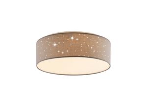 4251096586541 - Lindby - led Deckenleuchte Ellamina aus Textil für Wohnzimmer & Esszimmer von