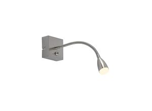 4251096586916 - Jolka LED-Leselicht Schalter nickel - nickel satiniert - Lindby