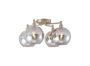 4251096588811 - Lindby Brendan Deckenleuchte nickel 4-flammig - nickel rauchglas