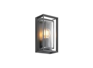 4251096589405 - Arcchio Außenwandleuchte Ismera IP65 Glas dunkelgrau E27 - dunkelgrau