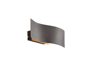 4251096589665 - Lindby - Larisa LED-Wandleuchte in welliger Form - gold Schwarz-rost