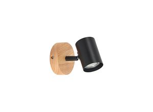 4251096590999 - Lindby Wandspot Xiomara 1-flammig 9 cm hoch Holz - Schwarz Holz hell