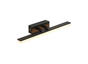 4251096597288 - Lucande Lisana LED-Wandleuchte IP44 46 cm - Schwarz weiß