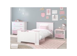 4251105906308 - Kinderzimmer-Set 3-tlg Biotiful 3 Rosa-Weiß