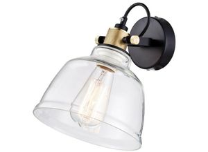 4251110005935 - Maytoni Decorative Lighting - Irving Wandleuchte Schwarz mit Glasschirm 1 Licht E27