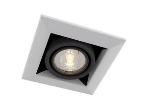 4251110012865 - Metal Modern Einbau-Downlight quadratisch Weiß 1 Licht GU10