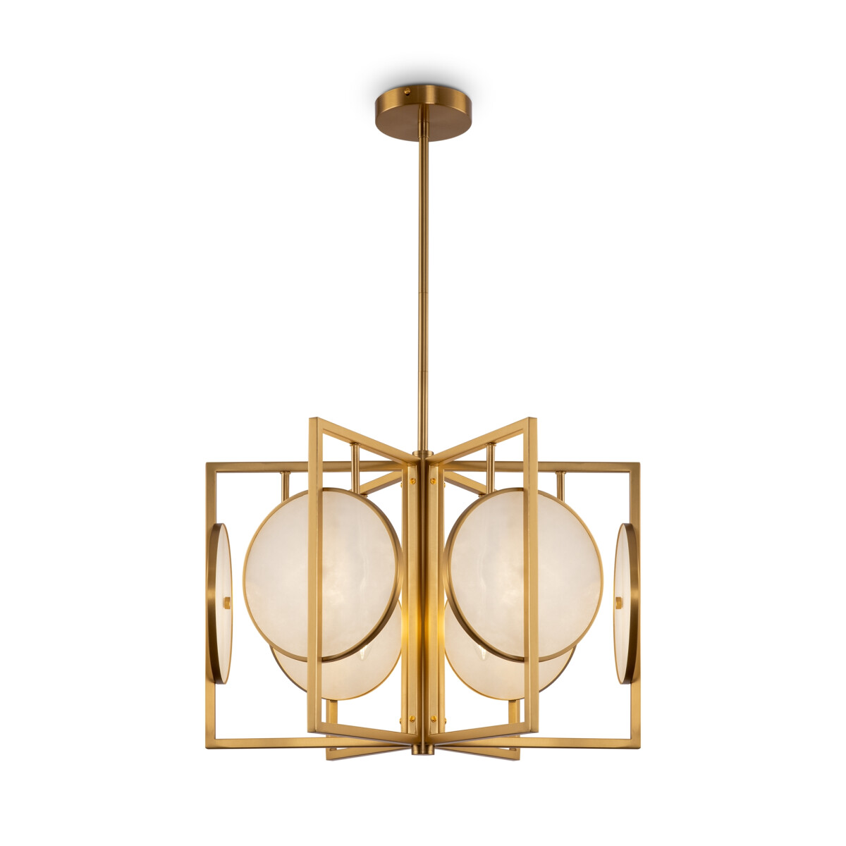 4251110028149 - Kronleuchter Modern Gold Metall 6 Lichter Hängend Marmo Maytoni 4251110028149 - Kronleuchter Modern Gold Metall 6 Lichter Hängend Marmo Maytoni