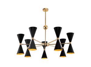 4251110030555 - - Pendelleuchte Schwenkbare Lichtkegel Diffusoren Vesper Schwarz