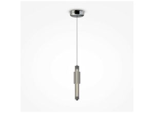 4251110032672 - Verticale Moderne schlanke Pendel-Deckenleuchte Chrom Chromschirm integrierte led 3000K - Maytoni