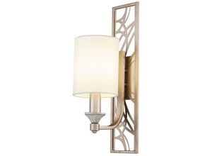 4251110052281 - - Vittoria Wandkerzenlampe Creme mit Gold 1 Licht E14