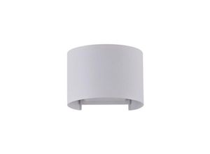 4251110058139 - Fulton Wandleuchte rund weiß Metall Up&Down IP54 10x10 cm