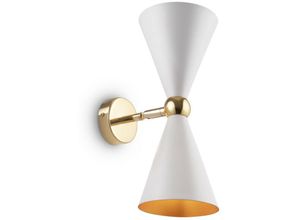 4251110066899 - Vesper Moderne Vesper 2 Licht Weiß mit Gold Up Down Wandleuchte - Maytoni