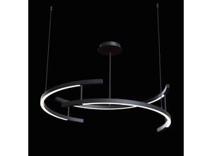 4251110067544 - Maytoni Lighting - Maytoni Line Moderne integrierte Pendel-Deckenleuchte Schwarz 4000K