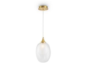 4251110070056 - Aura Moderne Globe Pendel-Deckenleuchte Messing E14 - Maytoni