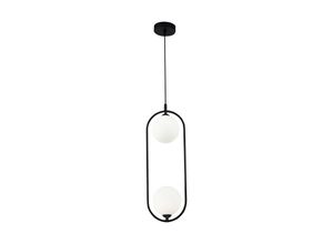 4251110085968 - Ring Modern Ring 2 Light Black Pendant Deckenleuchte Glasschirm - Maytoni