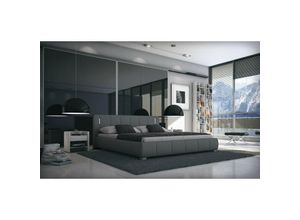 4251113306459 - Sedex Möbel-handels-gesellschaft Mbh&cokg - Bett Luna 180x200cm grau mit led Beleuchtung