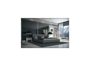 4251113310050 - Bett Luna 160x200cm Kunstleder grau