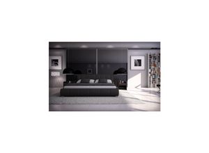 4251113310067 - Bett Luna 160x200cm Kunstleder schwarz