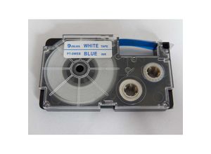 4251123935564 - vhbw Kassette Patronen Schriftband 9mm kompatibel mit Casio KL-7400 KL-750E KL-780 KL-8100 KL-820 KL-8200 KL-C500 KL-P1000 Ersatz für XR-9WEB