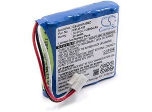 4251123938091 - Akku kompatibel mit Comen CM-1200 CM1200B ecg Medizintechnik (2600mAh 144V Li-Ion) - Vhbw