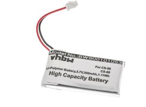 4251123989123 - Akku kompatibel mit Avaya   Plantronics AWH-55 Wireless Headset Kopfhörer (300mAh 37V Li-Ion) - Vhbw