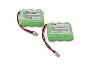 4251123989369 - Vhbw - 2x Akku 600mAh (36V) kompatibel mit schnurlos Festnetz Telefon Alcatel Altiset Comfort Daytona Easy Easy l Ersatz für C39453-Z5-C193